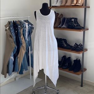 H&M Cream Long Asymmetrical Tank Dress 🤍